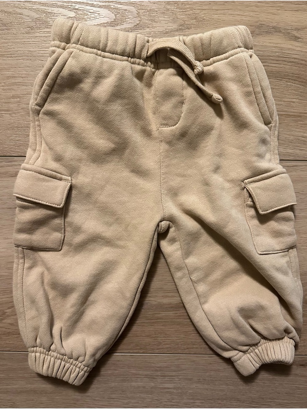 Baby Cargo Sweatpants in Beige - Comfortable Everyday Bottoms